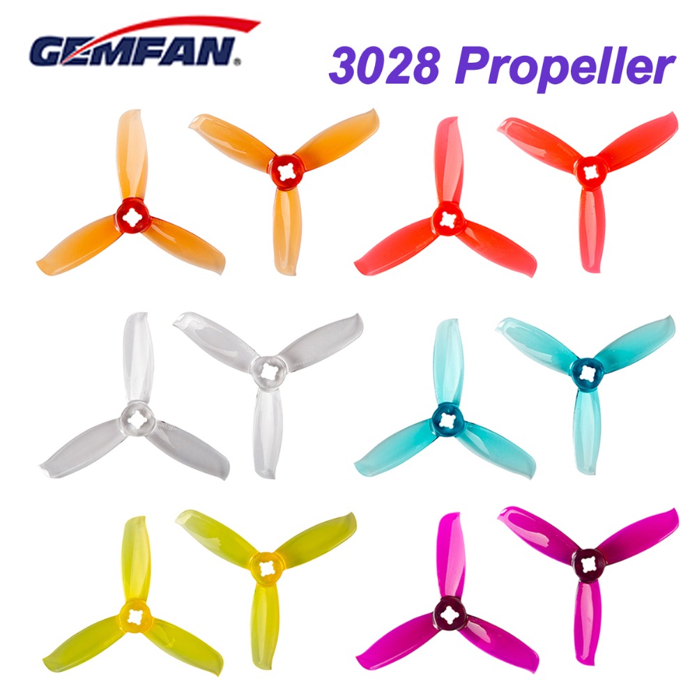 Drone Gimbal Controller - 10pairs/20個gemfan windancer 3028プロペラ3インチpc 3-ブレードcw ccw fpvため耐久性レースドローンフリースタイル